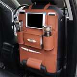 PU Leather Back Seat Organiser