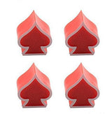 Spades Tire Valve Caps (4 pcs)