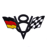 V8 Flag 3D Badge Sticker